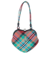 Belle Check Heart Top Handle, front view
